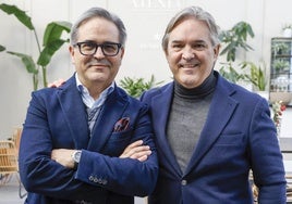 Inseparables. Antonio y Pablo Jordán, en la terraza del restaurante del Ateneo.