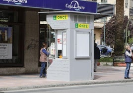 Un kiosco de la ONCE en una imagen de archivo.