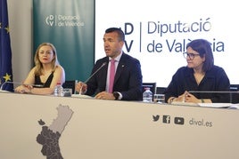 El presidente de la Diputación, durante una intervención.