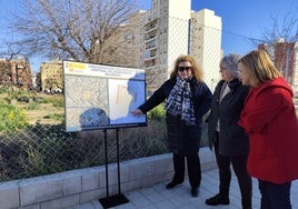 La directora general de SEPES visita los terrenos de Cuartel de Ingenieros.