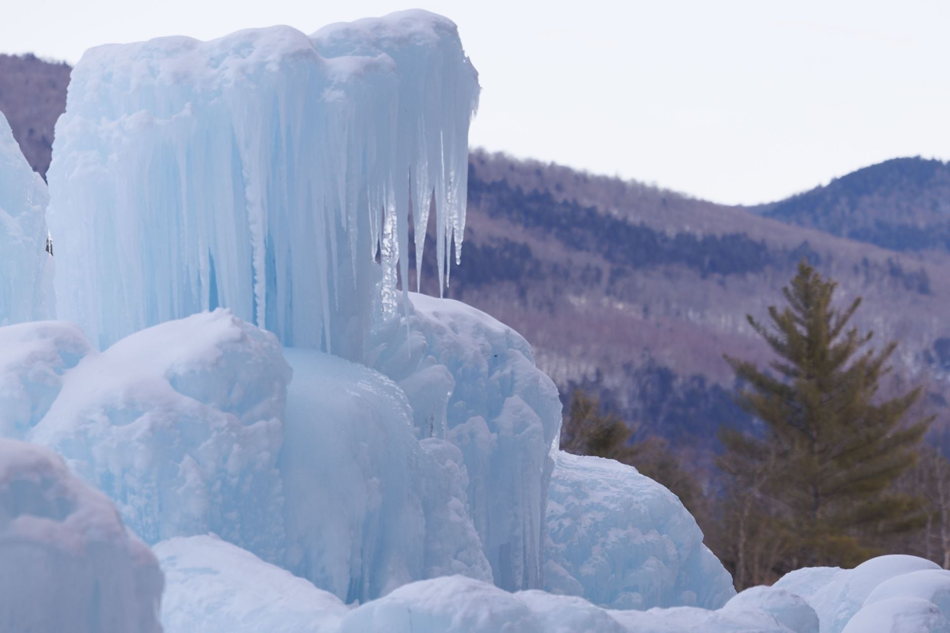 El espectáculo de los castillos de hielo de New Hampshire