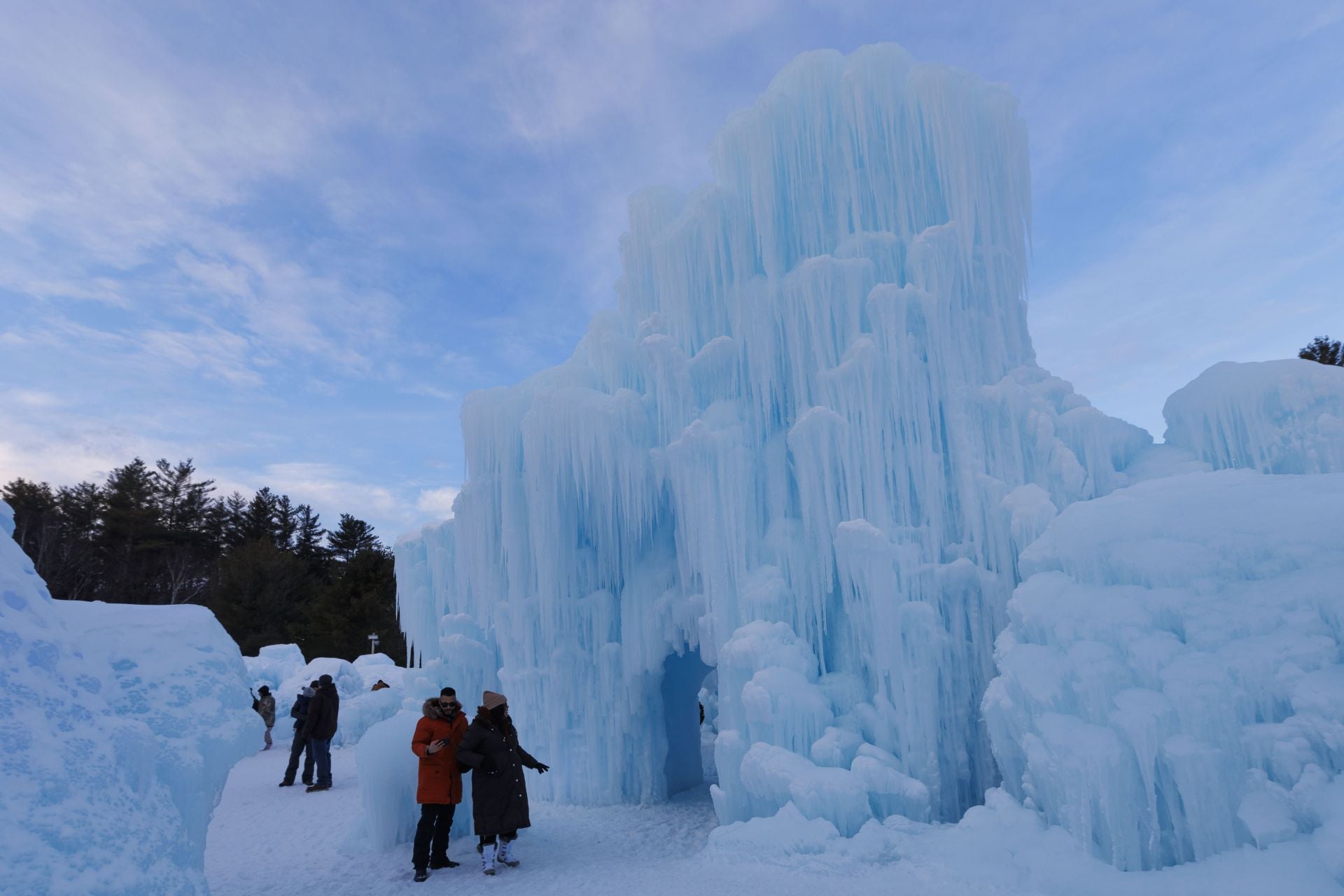 El espectáculo de los castillos de hielo de New Hampshire