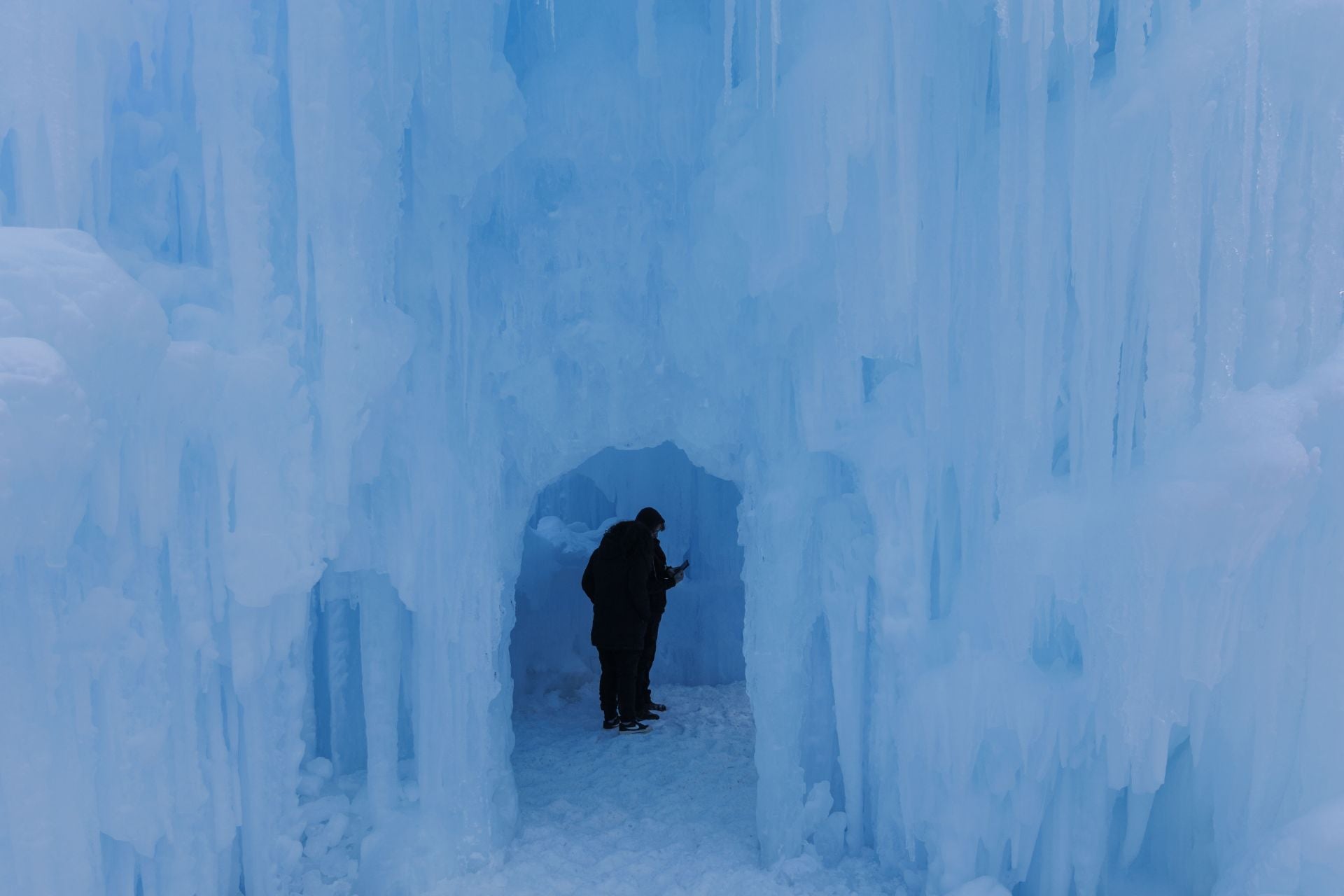 El espectáculo de los castillos de hielo de New Hampshire