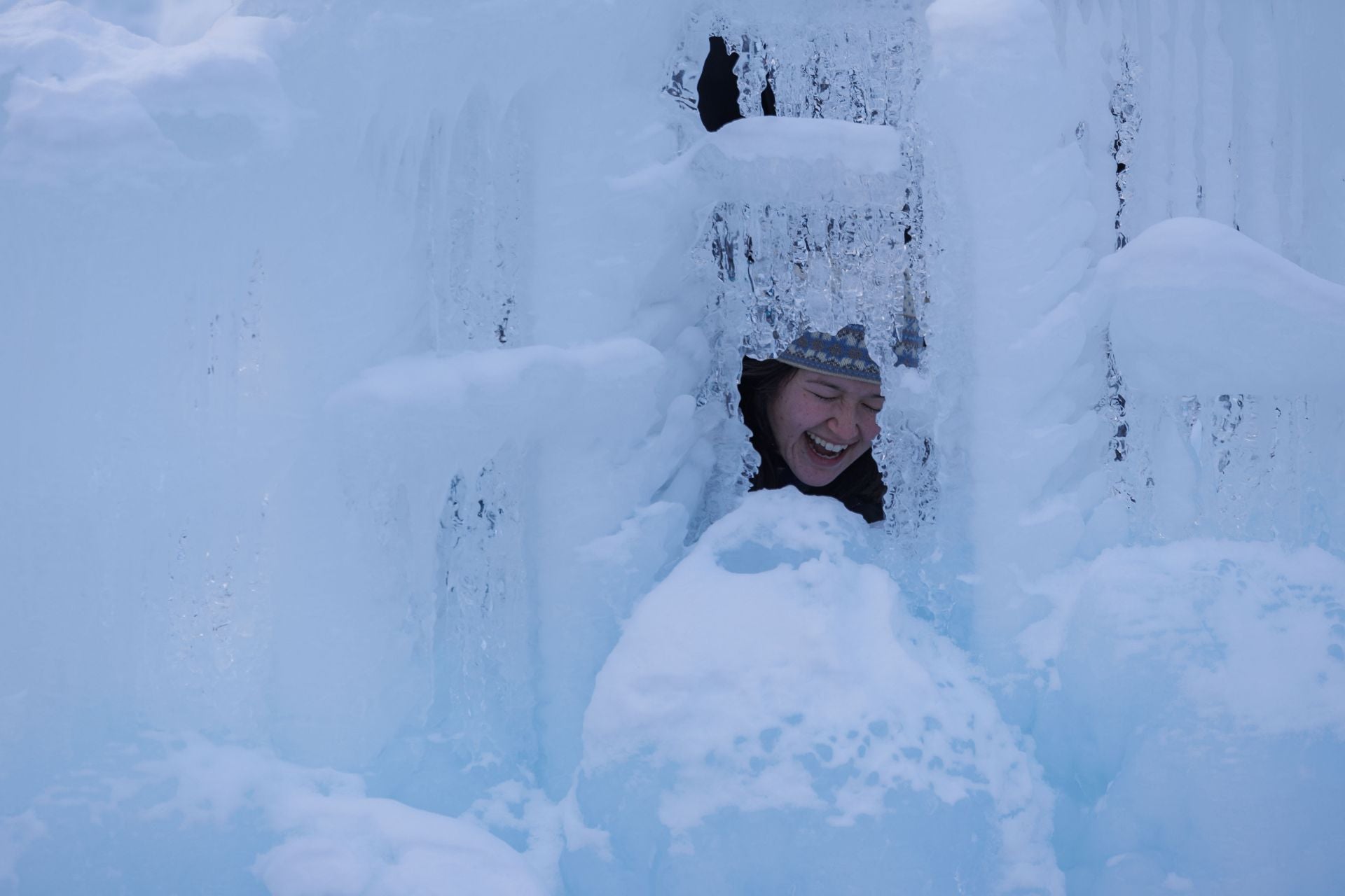 El espectáculo de los castillos de hielo de New Hampshire