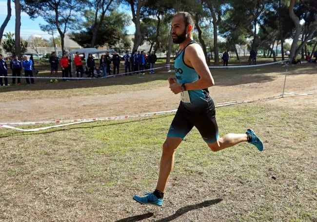 Salvador Crespo, durante una carrera.