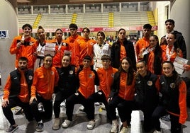 La delegación valenciana en el Campeonato de España.