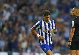 Iván Jaime, durante un partido con el Oporto.