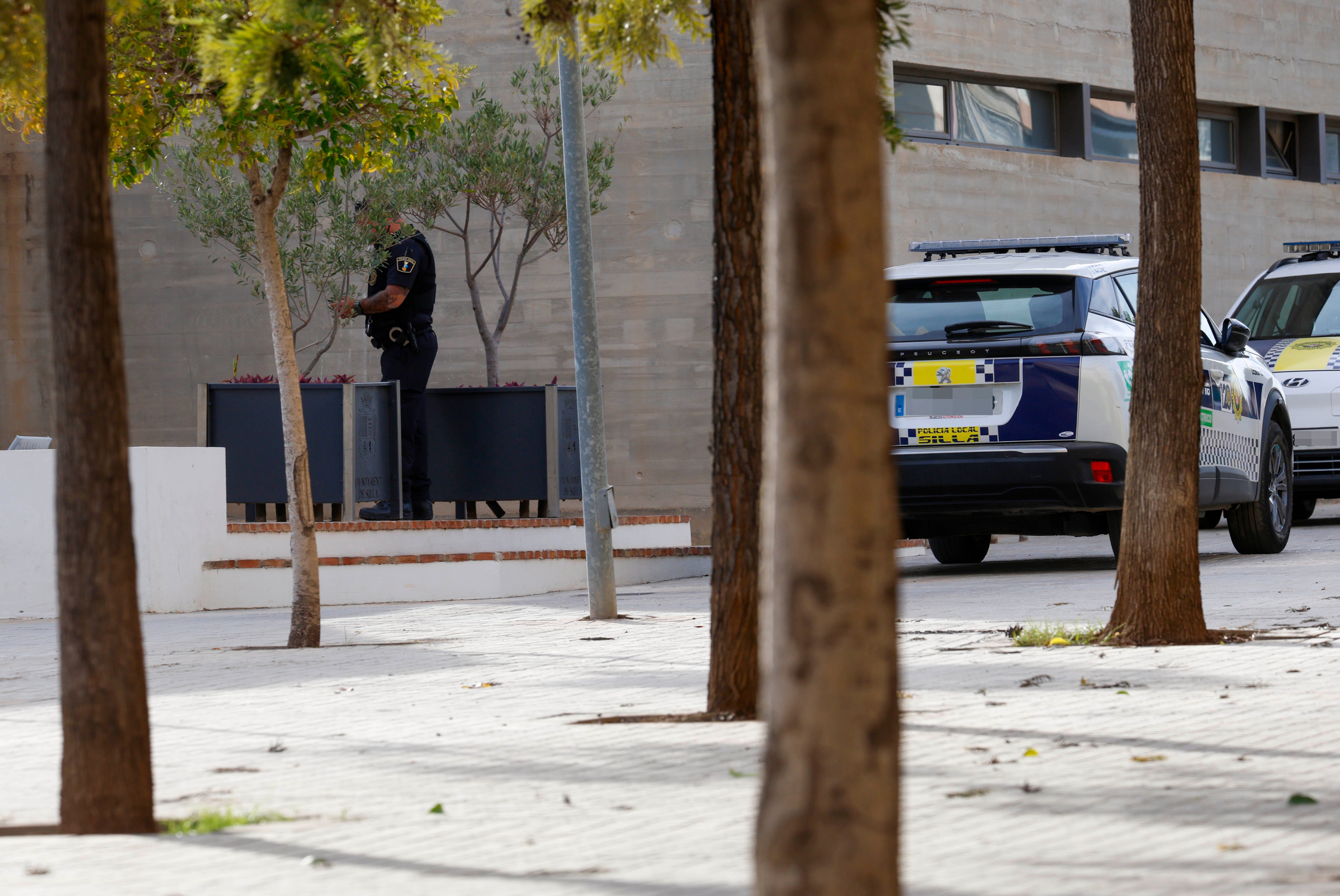 Retén de la Policía Local en Sillla.