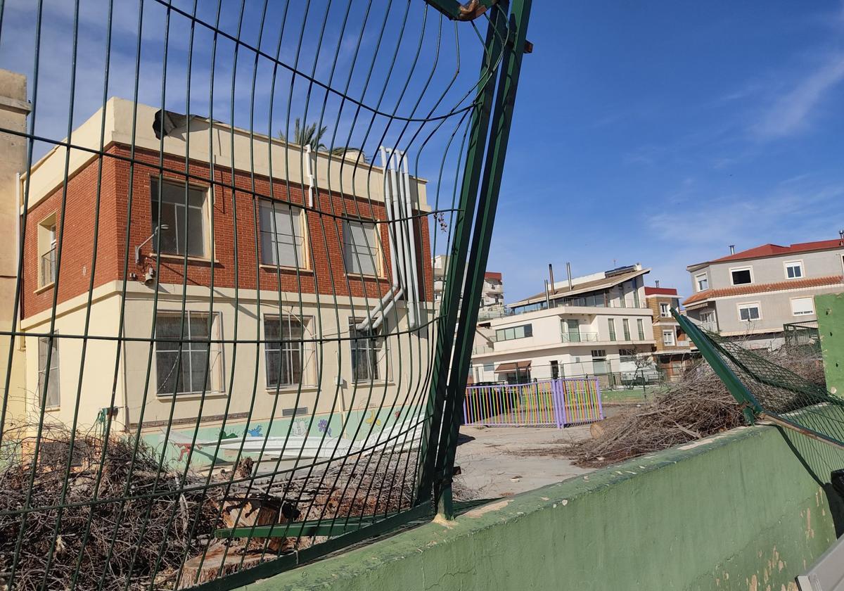 Estado del colegio Blasco Ibáñez de Alginet.