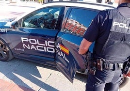 Vehículo de la Policía Nacional.