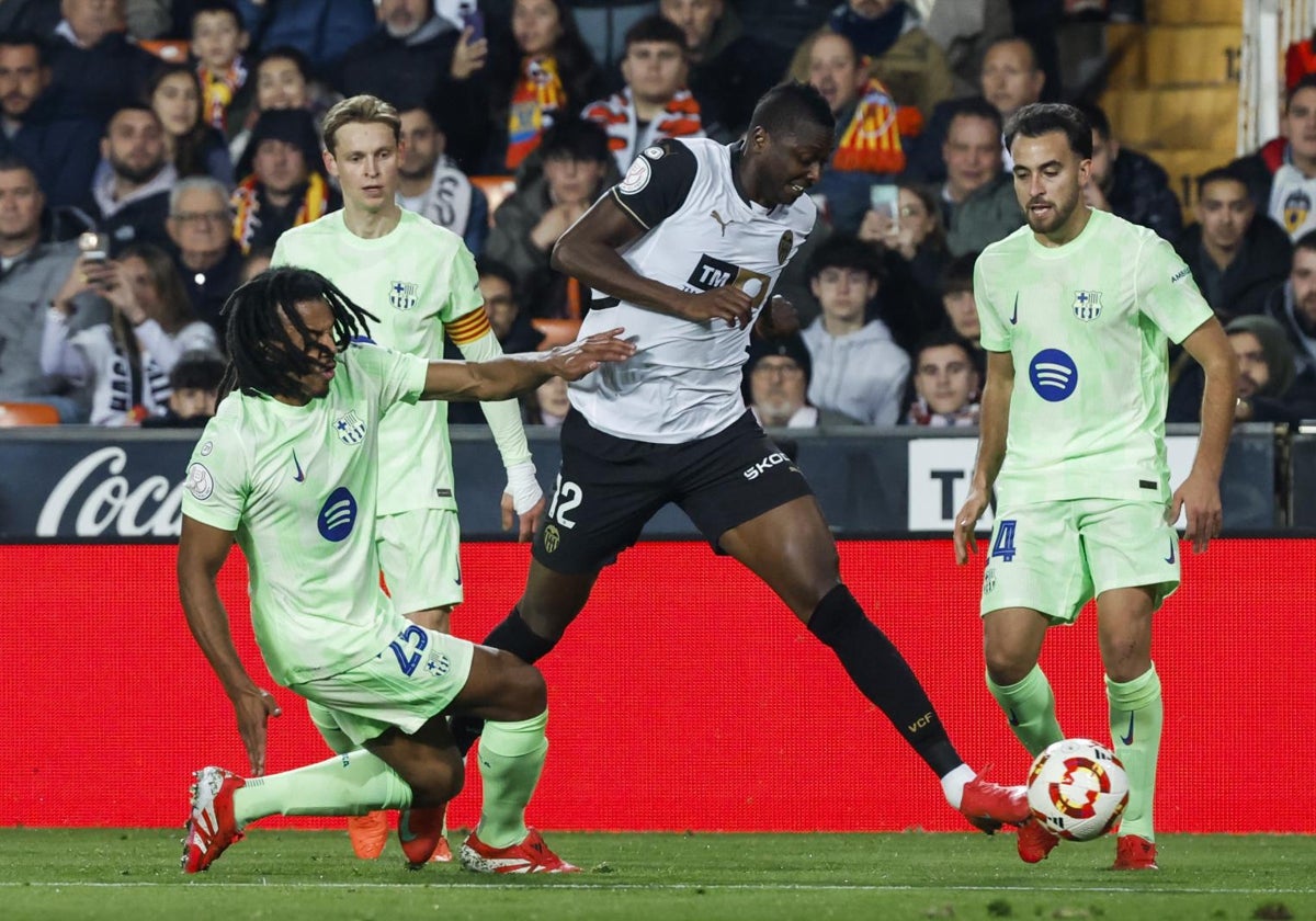 Sadiq, durante el partido de este jueves.