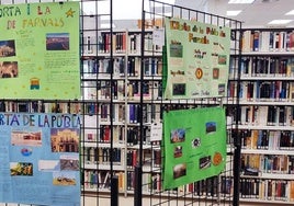 Interior de la biblioteca de La Pobla de Farnals, en una imagen de archivo.