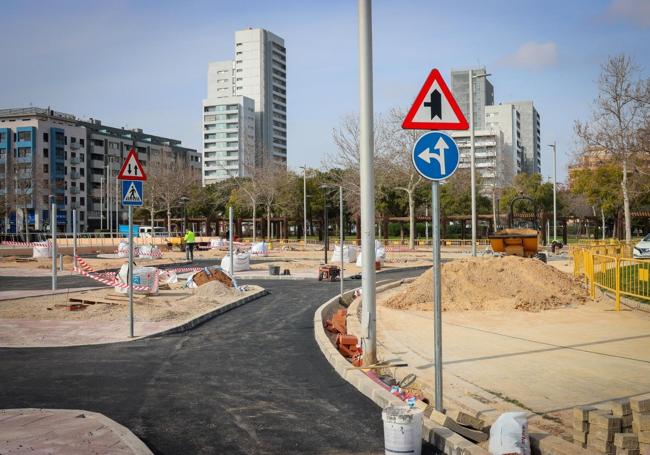 Parte del parque de educación vial.