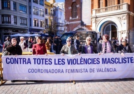 Protesta de la Coordinadora Feminista de Valencia.