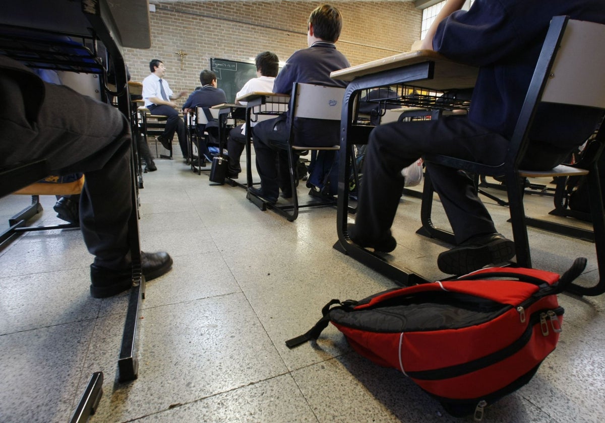 Alumnos de Secundaria en una clase.