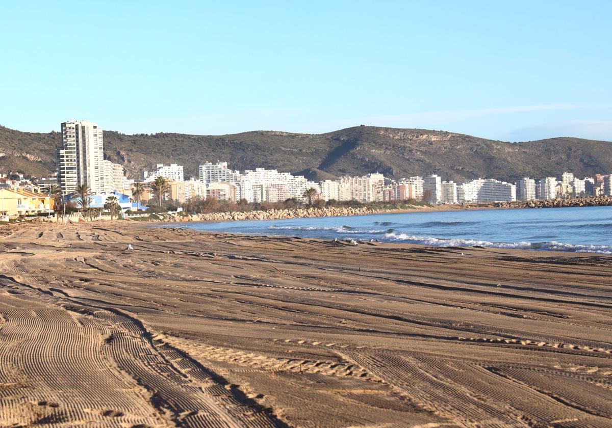 Playa del Marenyet este viernes.