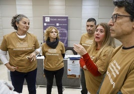 Un grupo de afectados por la dana.