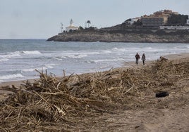 La playa del Dossel en Cullera.