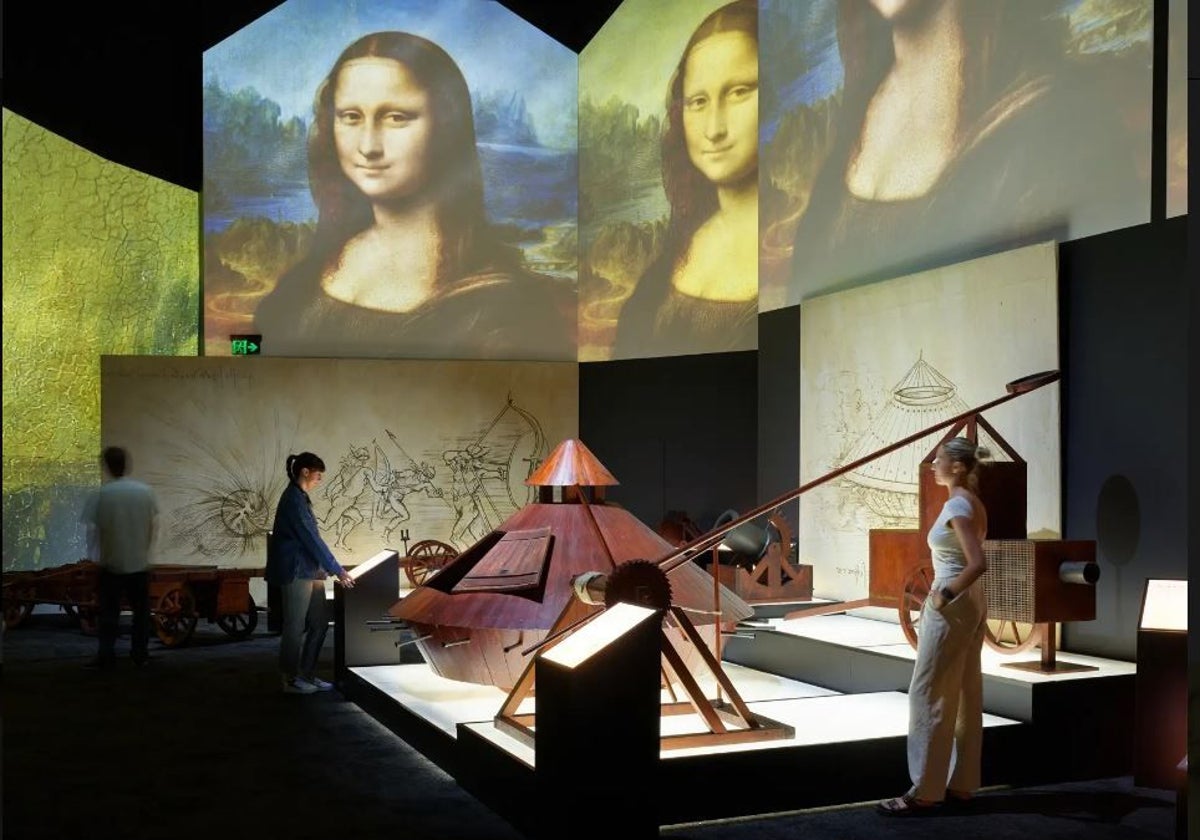 Imagen de la exposición interactiva sobre Leonardo Da Vinci que se podrá ver en el Museo de las Ciencias de Valencia a partir del 6 de marzo.