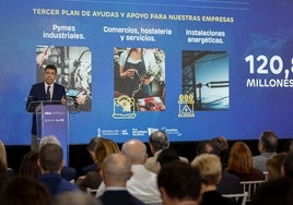 Carlos Mazón, durante la presentación del programa Ara Empresas.