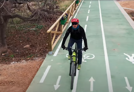 Carril ciclopeatonal.