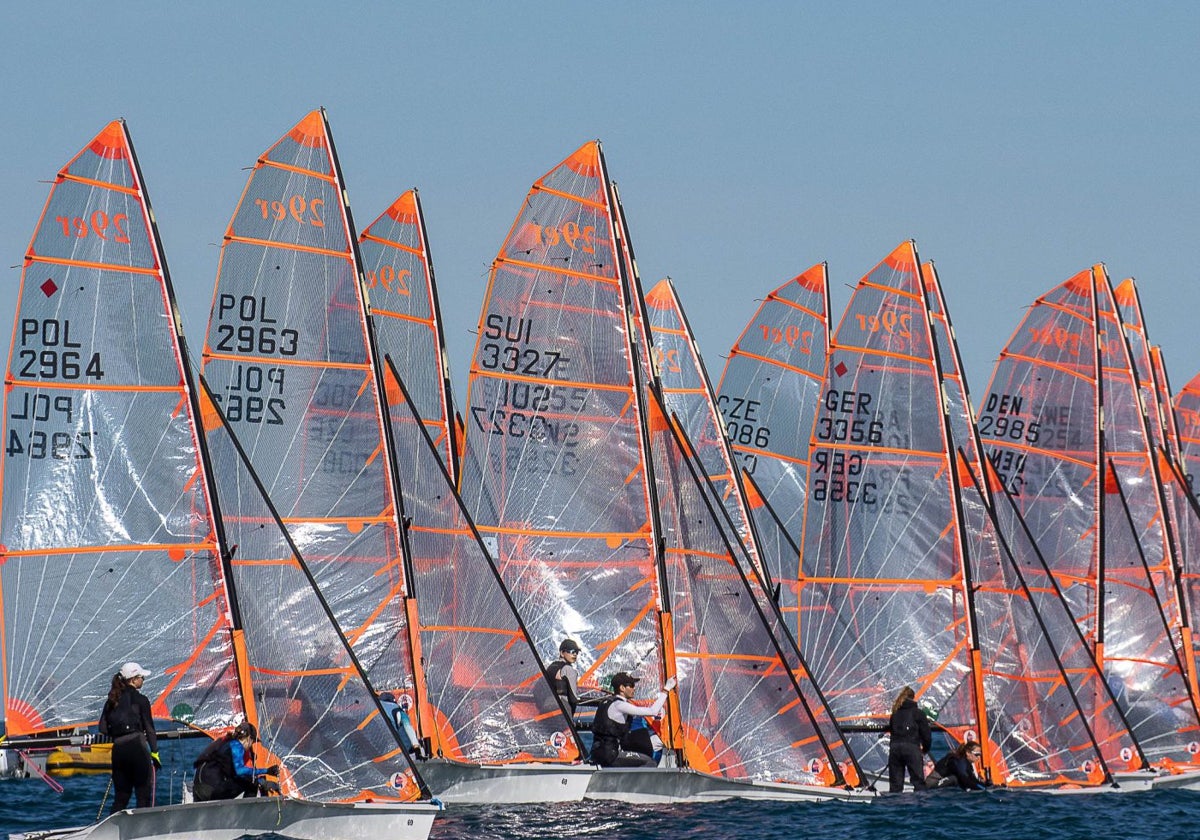 Una de las regatas que se han celebrado durante la Comunitat Valenciana Olympic Week.