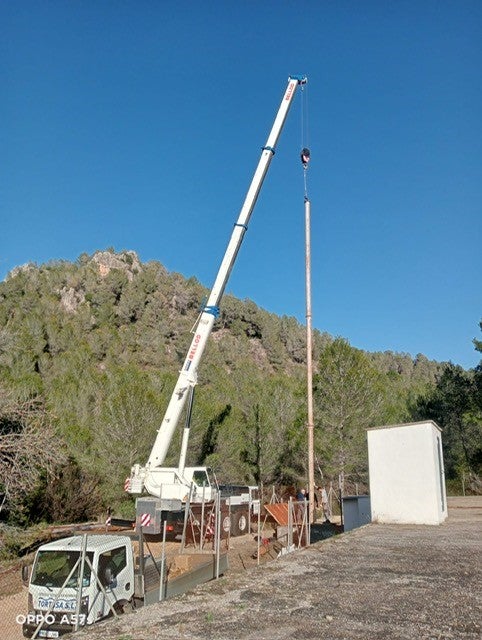 Instalación de la nueva bomba.