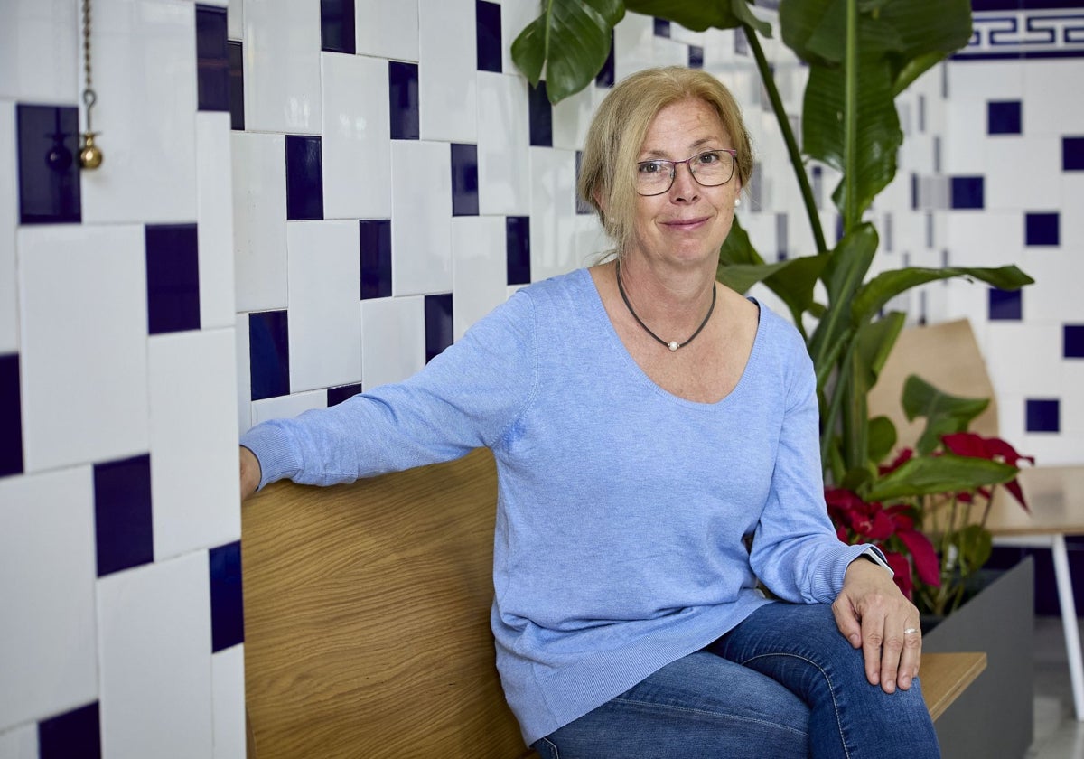 Carmela Martínez en Casa Caridad.