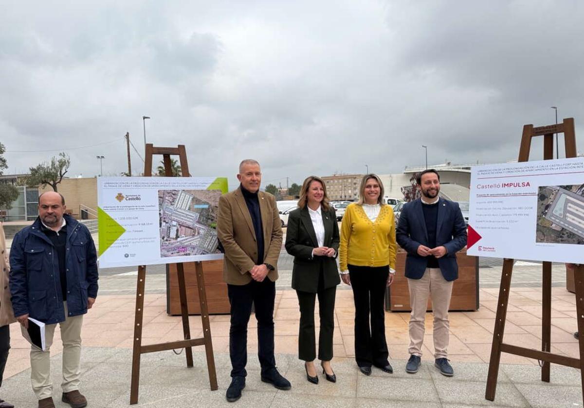 Acto de presentación de la nueva zona de aparcamiento.