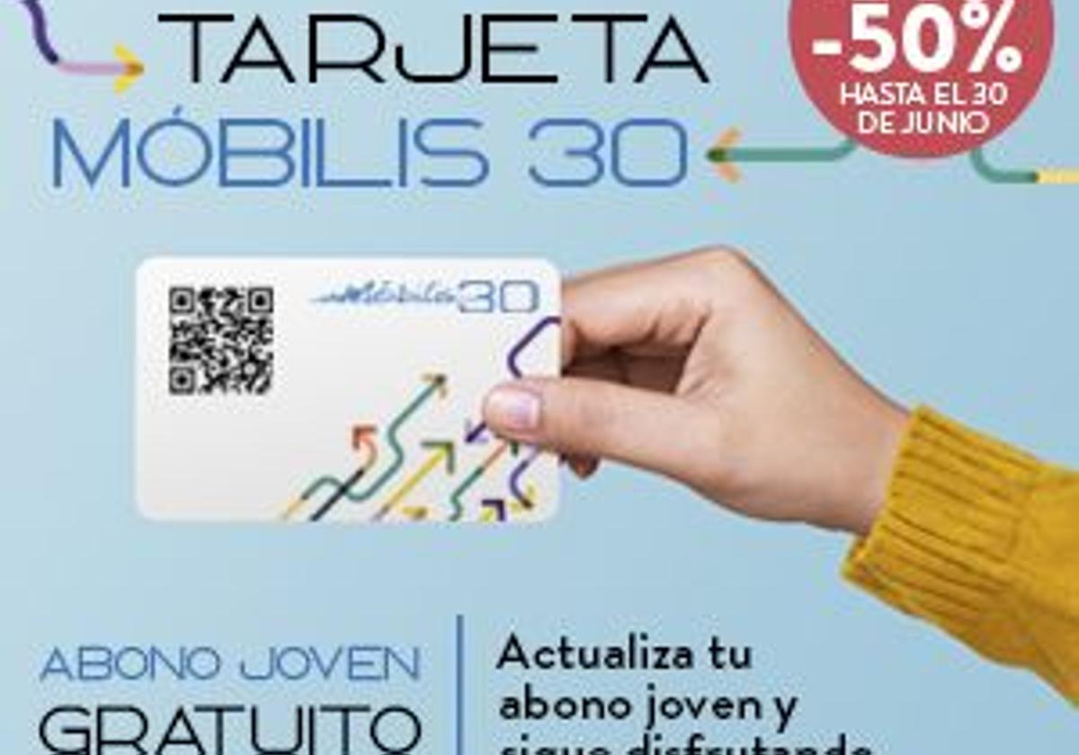 Nueva tarjeta Móbilis para menores de 31 años.