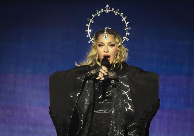 Madonna, en el concierto gratuito que dio en 2024 en la playa de Copacabana, en Brasil.