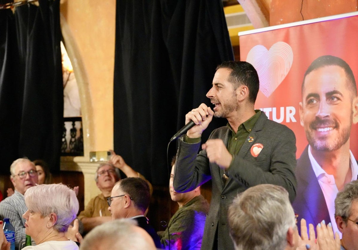 Carlos Fernández Bielsa, en un acto de su candidatura la pasada semana en Valencia.