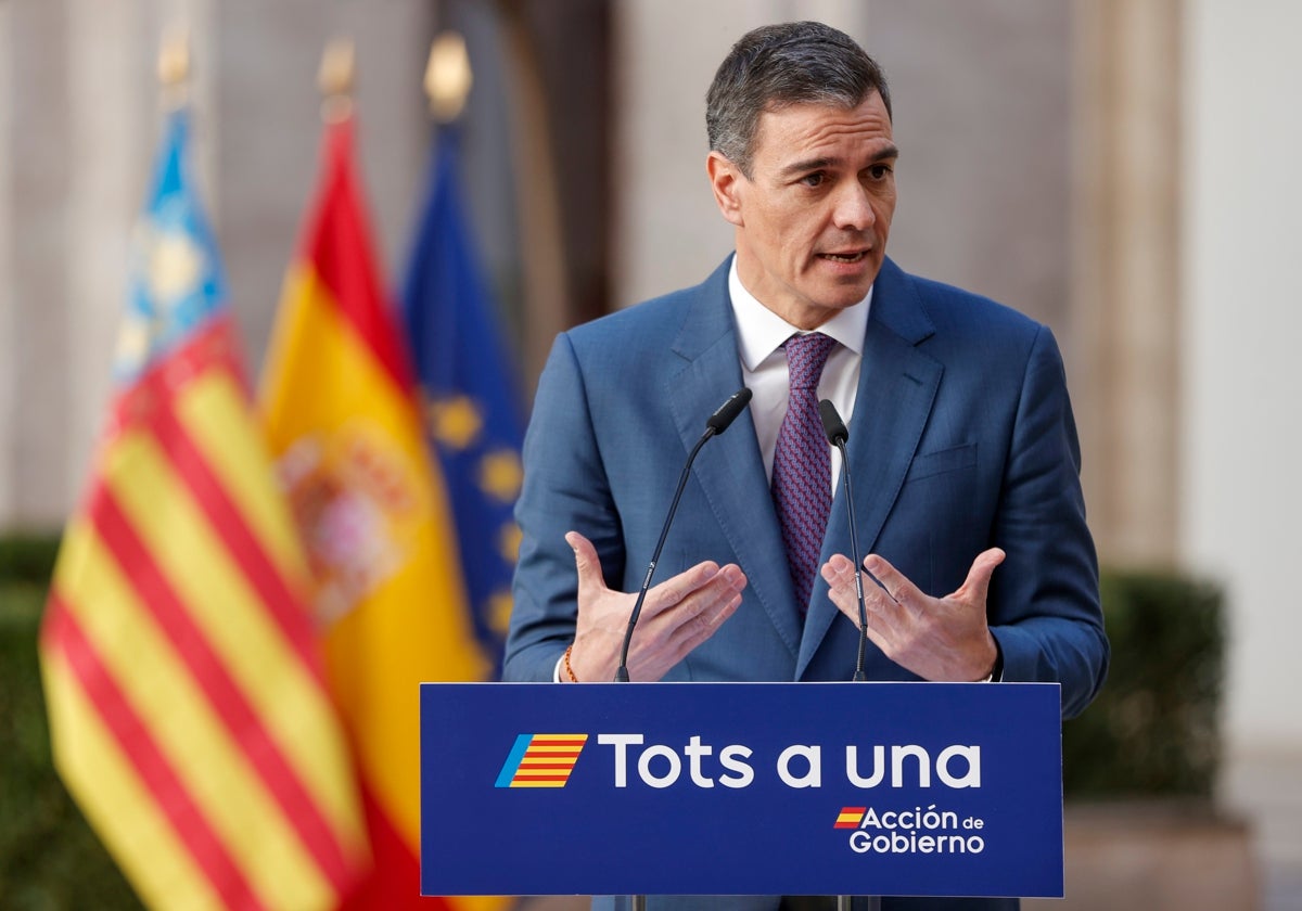 El presidente del Gobierno Pedro Sánchez.