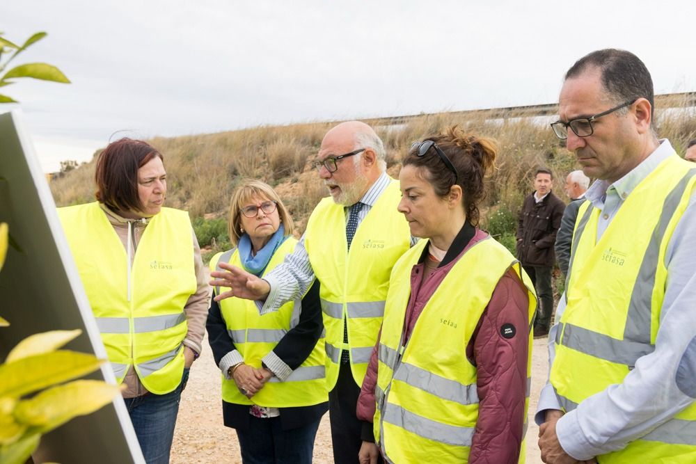 Imagen de la visita de obras realizada este martes en Picassent.