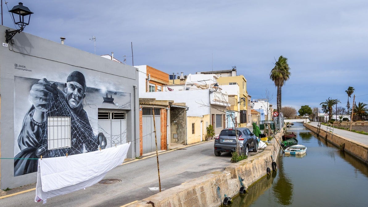 Calles y acequias de El Palmar.