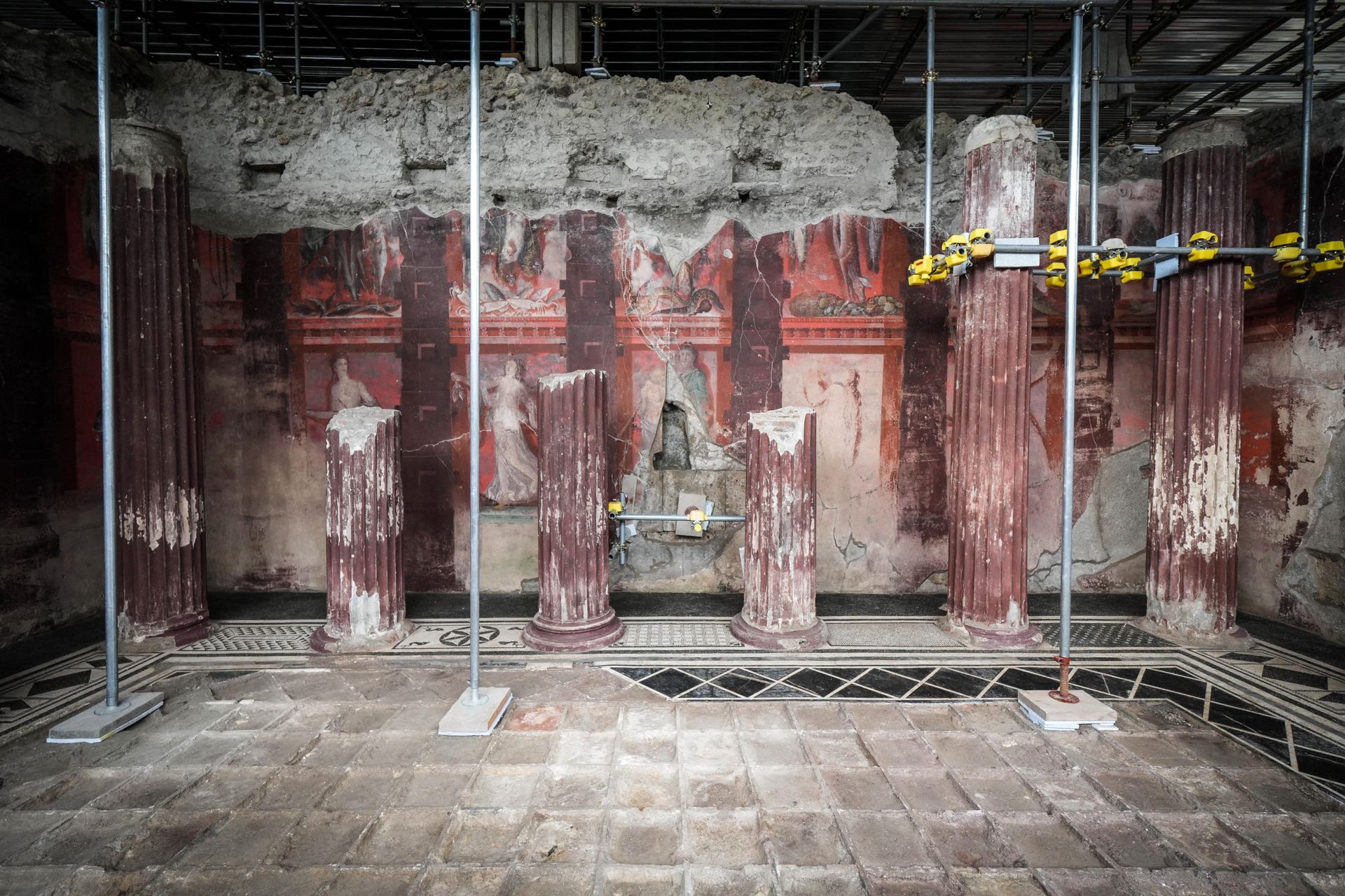 FOTOS | Así eran las salas de banquetes en Pompeya