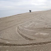 La playa de El Saler, con los trabajos de limpieza terminados.