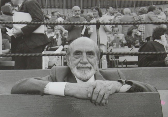 El actor valenciano Antonio Ferrandis en el burladero.