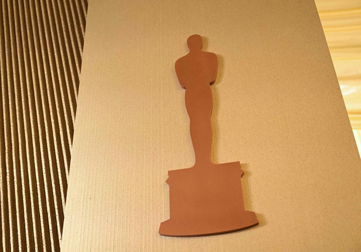 El logo de los Oscar durante los preparativos de la 97ª edición.