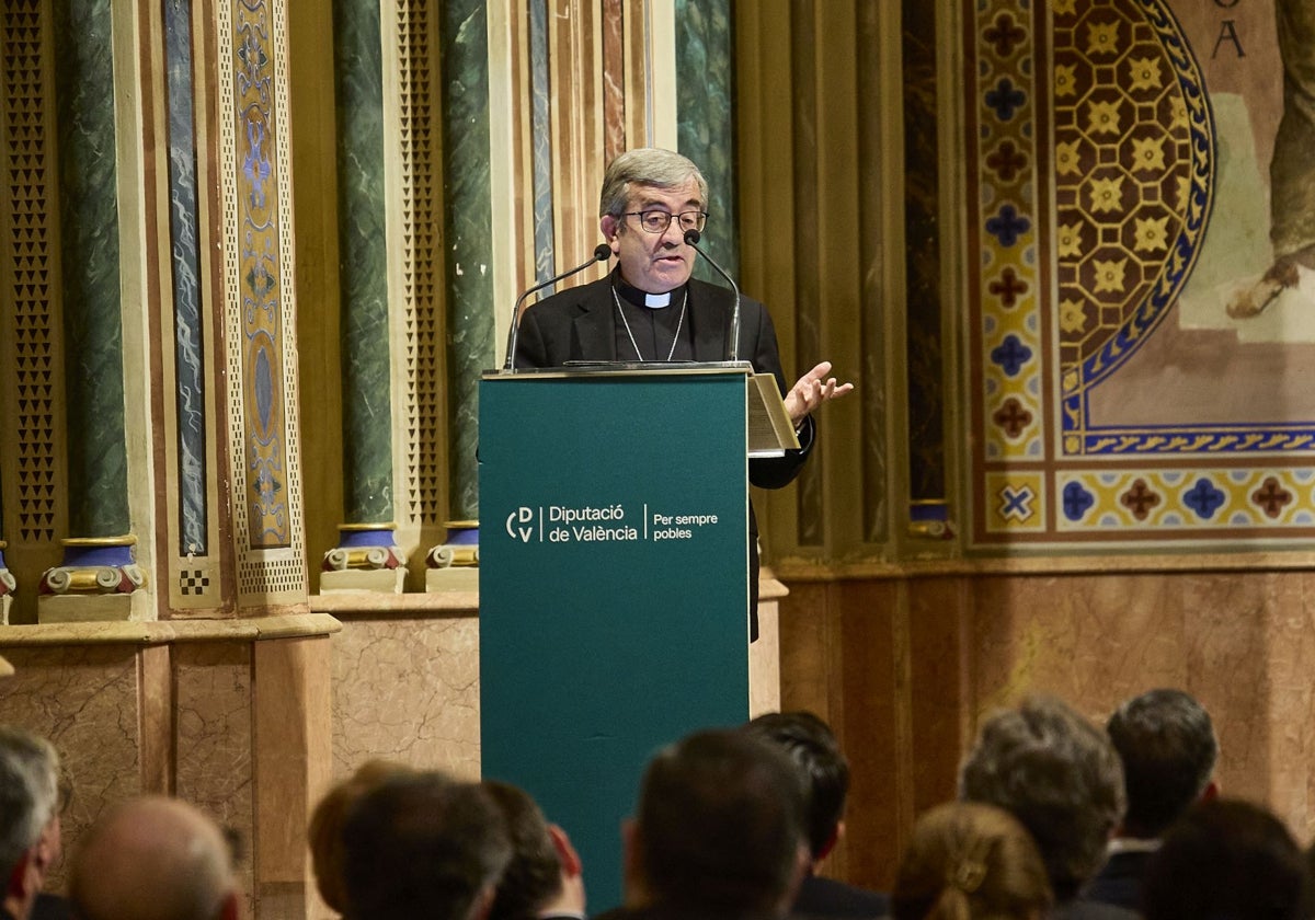 El presidente de la Conferencia Episcopal en un momento de su intervención.