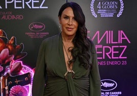 Karla Sofía Gascón, actriz protagonista de la película 'Emilia Pérez'.