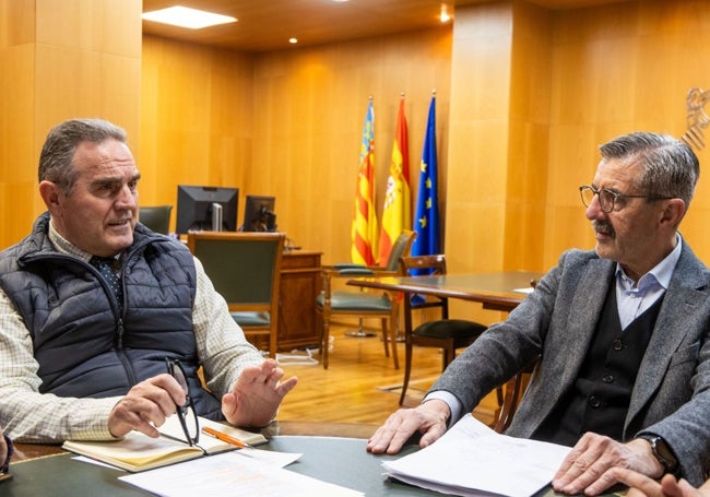 El vicepresidente Gan Pampols y el comisionado Ángel en su primera reunión