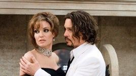 Angelina Jolie y Jonnhy Depp.