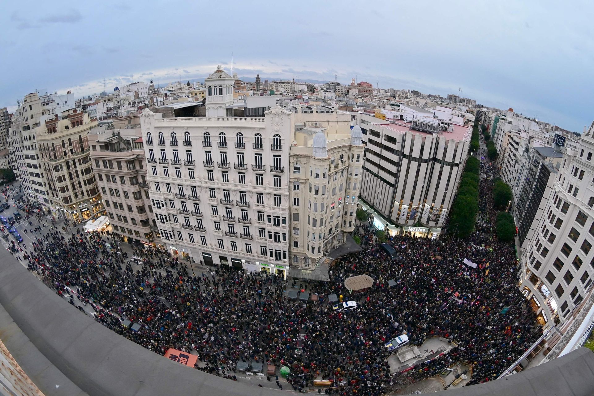 Manifestación contra la gestión de la dana este sábado.