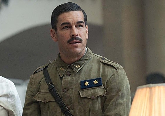 Mario Casas, caracterizado para su personaje en 'La cena', que ha rodado en Valencia.