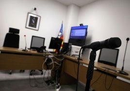 Una sala donde se celebran juicios de violencia de género.