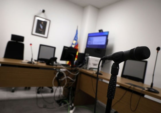 Una sala donde se celebran juicios de violencia de género.