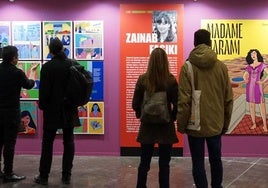 Exposición de Zainab Fasiki en el Salón del Cómic de Valencia