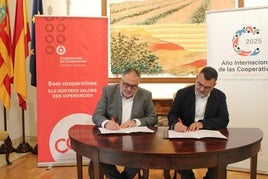 Firma del convenio.