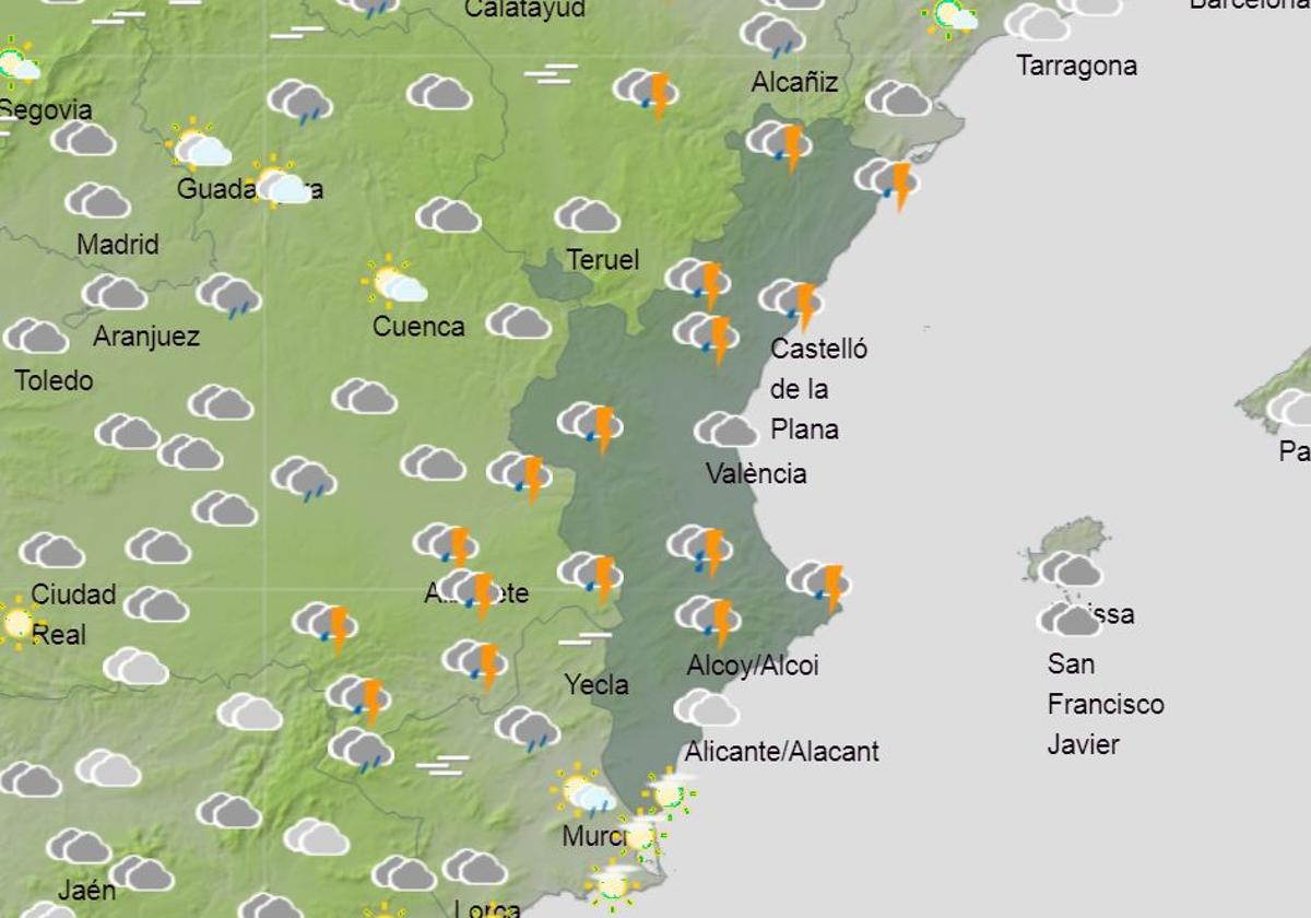 Previsión del tiempo para el martes 4 de marzo.